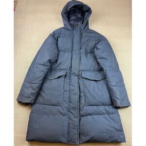 Everlane‎ Women's XS Navy Blue ReNew Long Puffer Jacket
